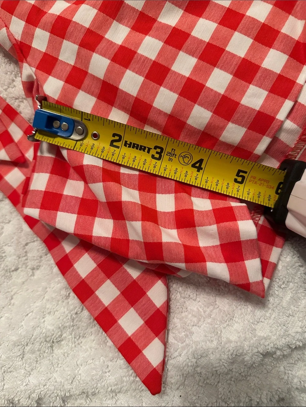 Lane Bryant Red White checked shorts